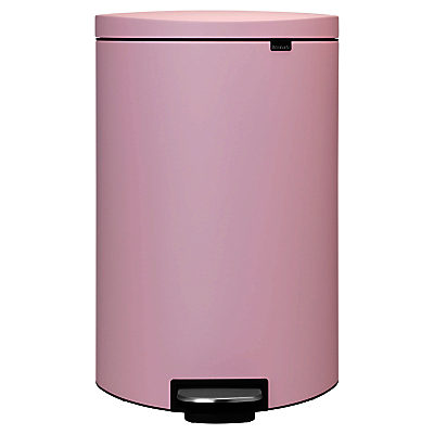 Brabantia FlatBack+ Pedal Bin, 40L Pink Brabantia FlatBack+ Pedal Bin, 40L Pink